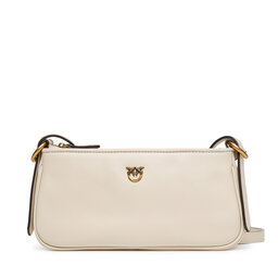 PINKO Ročna torba PINKO Half Moon Baguette Mini AI 25-26 PLTT 105069 A0QO Écru