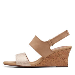 

Босоніжки Clarks Kyarra Faye 26171239 Warm Beige Lea, Бежевий