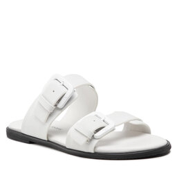 Calvin Klein Jeans Чехли Calvin Klein Jeans Flat Sandal Twostraps Rub YW0YW00537 Bright White YAF