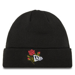 New Era Шапкa New Era Rose Icon Cuff Knit Beanie 60580728 Чорний