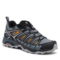 Salomon Trekkingschuhe Salomon X Ultra Pioneer GORE-TEX L47196900 Stormy Weather/Black/Turmeric