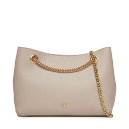 Calvin Klein Τσάντα Calvin Klein Minimal Monogram Shoulde LV04F3205G Μπεζ