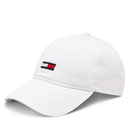 Tommy Jeans Gorra con visera Tommy Jeans Elongated AW0AW15842 White YBR