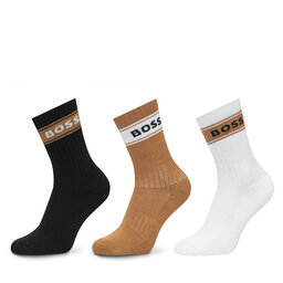 BOSS Комплект 3 чифта дълги чорапи мъжки BOSS 50543637 Цветен