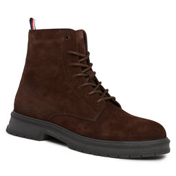 Tommy Hilfiger Trzewiki Tommy Hilfiger Hilfiger Core Suede Boot FM0FM04674 Cocoa GT6
