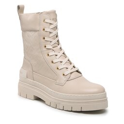 Tommy Hilfiger Tronchetti Tommy Hilfiger Lace Up Zip Boot Monogram FW0FW06849 Sugarcane AA8
