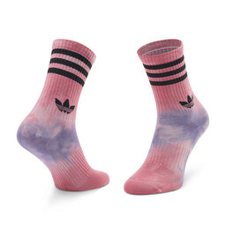 

Набір 2 пар високих жіночих шкарпеток adidas Batik HK5162 Pulse Magenta/Black, Кольоровий