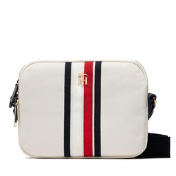 Tommy Hilfiger Handtasche Tommy Hilfiger Poppy Crossover White Corp AW0AW13179 YBI