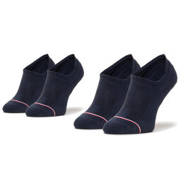 Tommy Hilfiger Комплект 2 чифта къси чорапи мъжки Tommy Hilfiger 100001095 Dark Navy 322