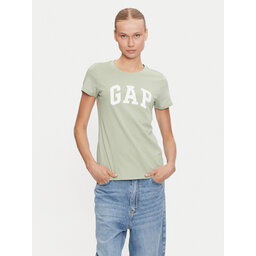 Gap Gap Marškinėliai 417797-14 Žalia Regular Fit