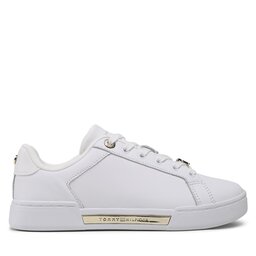 

Снікерcи Tommy Hilfiger Court Sneaker With Lace Hardware FW0FW06908 White/Gold 0K6, Білий