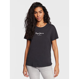 Pepe Jeans Pepe Jeans Marškinėliai Wendy PL505480 Juoda Regular Fit
