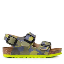 

Босоніжки Birkenstock Milano Kinder 1022221 Desert Soil Camo Lime Aqua, Зелений