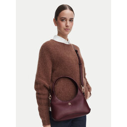 Tommy Hilfiger Handtasche Tommy Hilfiger Th Everyday Mini Hobo AW0AW19185 Dunkelrot
