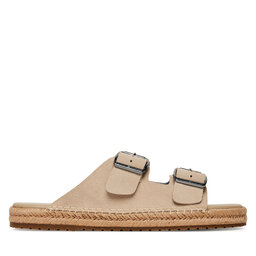 Tommy Hilfiger Еспадрильї Tommy Hilfiger Flex Jutte Hilfiger Suede Sandal FM0FM05503 Бежевий