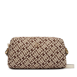 Tommy Hilfiger Handtasche Tommy Hilfiger Th Grace Camera Bag Jacquard AW0AW18864 Braun