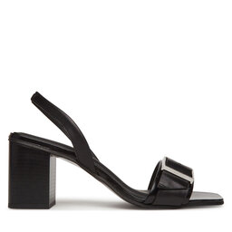 Calvin Klein Sandale Calvin Klein Heel Sandal 70 W/Buckle - Lth HW0HW02456 Negru