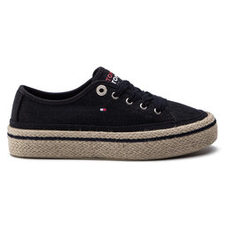 

Еспадрильї Tommy Hilfiger Jute Detail Flatform Sneaker FW0FW04262 Midnight 403, Cиній