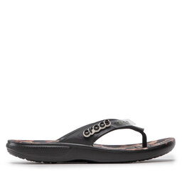 

В'єтнамки Crocs Classic Crocs animalremix Flip 207872 Black/Leopard, Чорний