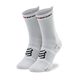 Compressport Skarpety wysokie unisex Compressport Pro Racing Socks V4.0 Run High XU00046B_010 White/Lloy