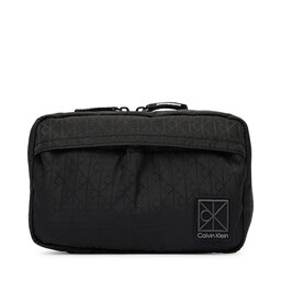 Calvin Klein Kosmetiktasche Calvin Klein Emblem Aop Washbag LV04D1208G Schwarz