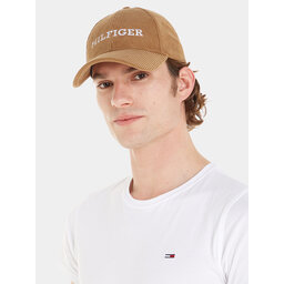 Tommy Hilfiger Șapcă Tommy Hilfiger Monotype Cordoroy Cap AM0AM11990 Bej