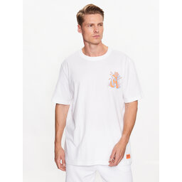 adidas adidas Marškinėliai Graphic Glide T-Shirt IB1403 Balta Loose Fit