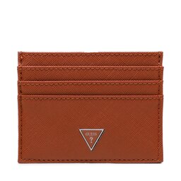 Guess Etui na karty kredytowe Guess Certosa Saffiano Slg SMCRTO LEA25 Brązowy