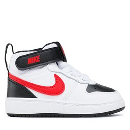

Взуття Nike Court Borough Mid 2 (TDV) CD7784 110 White/University Red/Black, Білий
