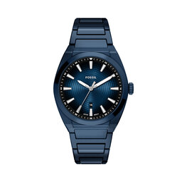 Fossil Uhr Fossil Everett FS6169 Dunkelblau