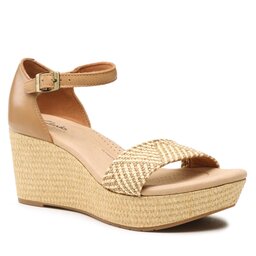 Clarks Basutės Clarks Rose Ease 26171322 Light Tan Lea