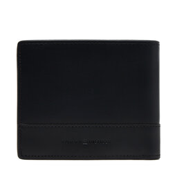 Tommy Hilfiger Μεγάλο Πορτοφόλι Ανδρικό Tommy Hilfiger Th Corp Cc And Coin AM0AM13245 Μαύρο