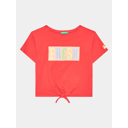 United Colors Of Benetton United Colors Of Benetton Póló 3096C10BU Piros Regular Fit