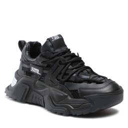 Steve Madden Sneakers Steve Madden Kingdom Sneaker SM11002519 SM11002519-915 Black/Silver