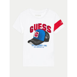 Guess Guess T-Shirt N4YI04 K8HM4 Λευκό Regular Fit