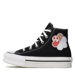 

Кеди Converse Ctas Eva Lift Hi A05166C Black/Sunrise Pink, Чорний