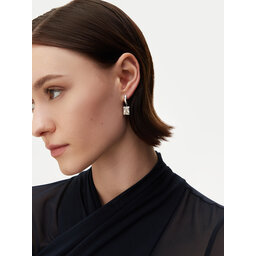 Guess Naušnice Guess JUBE05 172JW Stříbrná