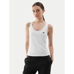 4F 4F Τοπ 4FWSS24TSLEF041 Λευκό Slim Fit