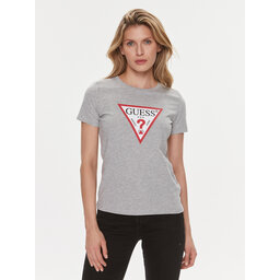 Guess Guess Majica W1YI1 BI3Z14 Siva Slim Fit