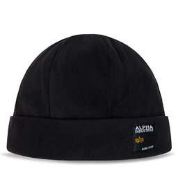 Alpha Industries Berretto Alpha Industries Label Fleece Beanie 118937 Black 03