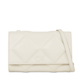 Calvin Klein Rankinė Calvin Klein Re-Lock Quilt Mini Bag K60K611086 Dk Ecru PC4