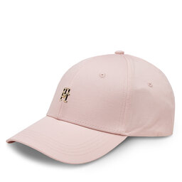 Tommy Hilfiger Gorra con visera Tommy Hilfiger Essential Chic Cap AW0AW15772 Whimsy Pink TJQ