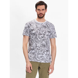 INDICODE INDICODE Marškinėliai Palme 40-935 Pilka Regular Fit