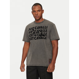 Just Cavalli Just Cavalli Póló 77OAHC05 Fekete Regular Fit