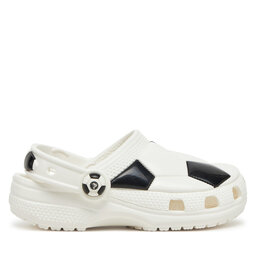 Crocs Şlapi Crocs Classic Soccer Ball Clog K 210157 Alb