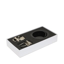 Calvin Klein Jeans Pánský pásek Calvin Klein Jeans Mono Buckle + 2 Lth Belt 35mm K50K510162 Černá