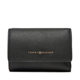 Tommy Hilfiger Dámská peněženka Tommy Hilfiger Logotape Trifold AW0AW17477 Černá