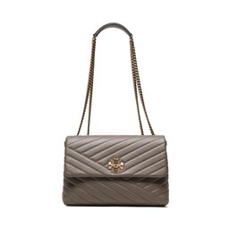 

Сумка Tory Burch Kira Chevron Convertible Shoulder Bag 90446 Gray Heron 082, Сірий