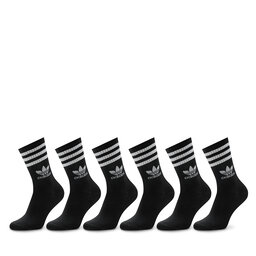 adidas Омплект 6 чифта дълги чорапи унисекс adidas JE1829 Черен