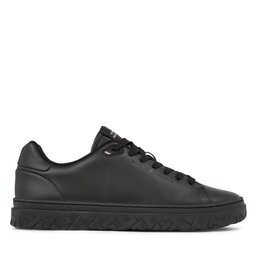 

Снікерcи Tommy Hilfiger Court Thick Cupsole Leather FM0FM04830 Triple Black 0GQ, Чорний